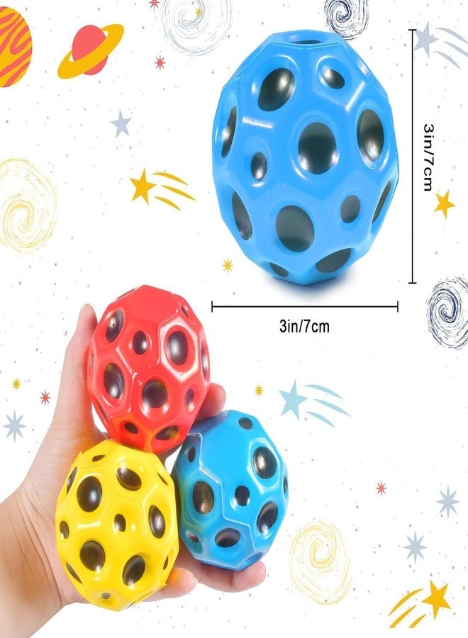 KACHKIT Crazy Bounce Moon Ball for Kids, Soft Rubber High Bouncing Ball, Anti-Stress Bouncing Ball for Adults, Sports Training & Children's Sensory Ball,(Pcs -2 ; Multicolour). - Image 2